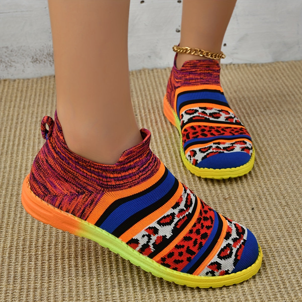 Women's Pumpkin Ghost Pattern Mesh Sneakers Sporty Running Shoes For Halloween