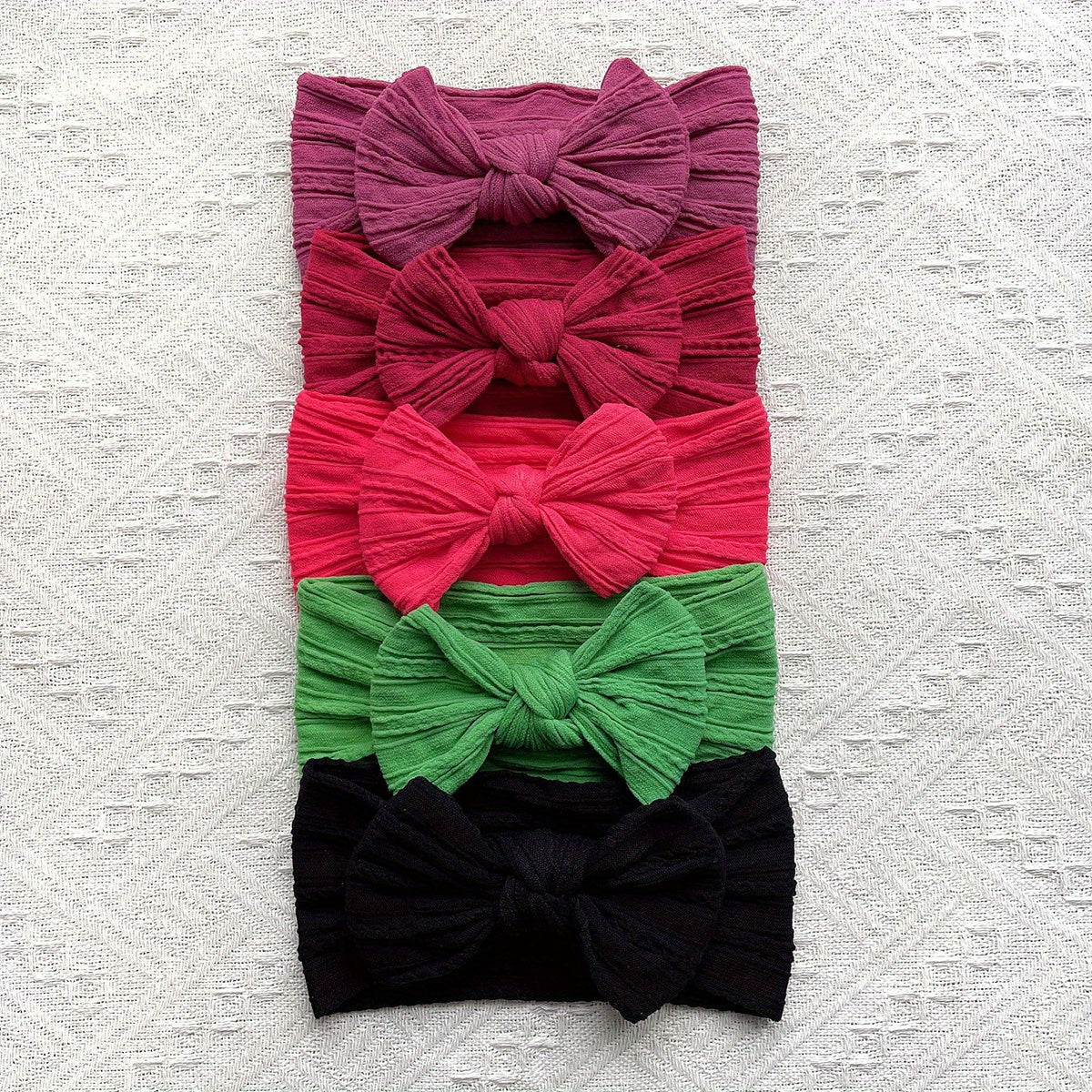 Kids Elastic Headband Bow Soft Skin Friendly