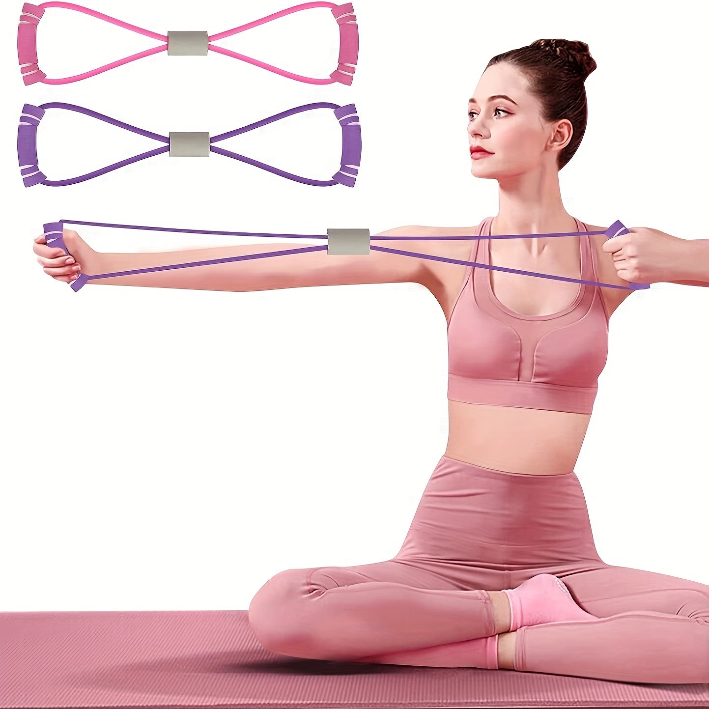 Yoga 8 Character Puller Resistance Rope For Stretching