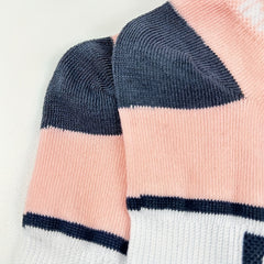 5 Pairs Letter Print Short Socks Casual & Comfy Colorblock Ankle Socks
