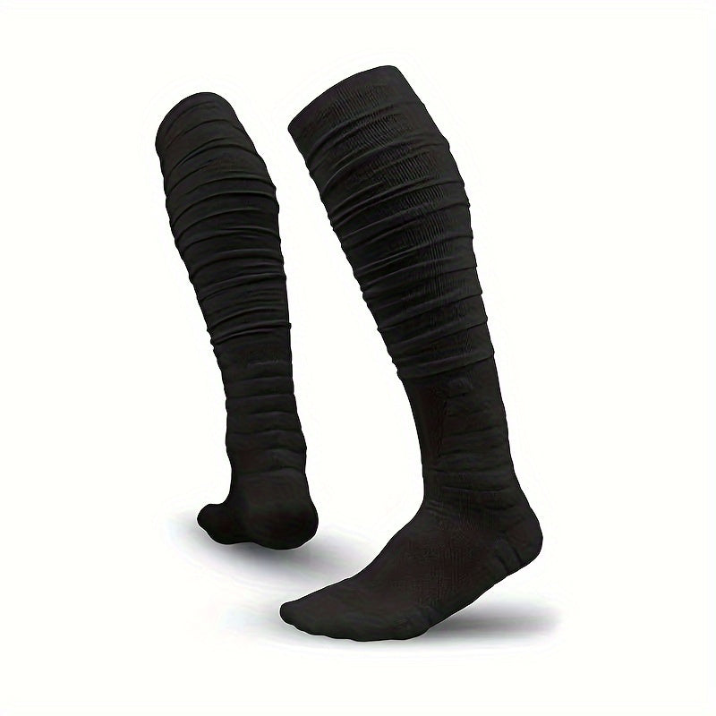 4 Pairs Extra Long Football Socks for Men & Boys