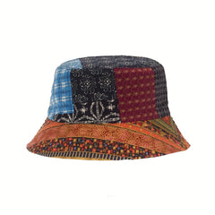 Boho Paisley Print Bucket Hat Lightweight Sunscreen Beach Hat