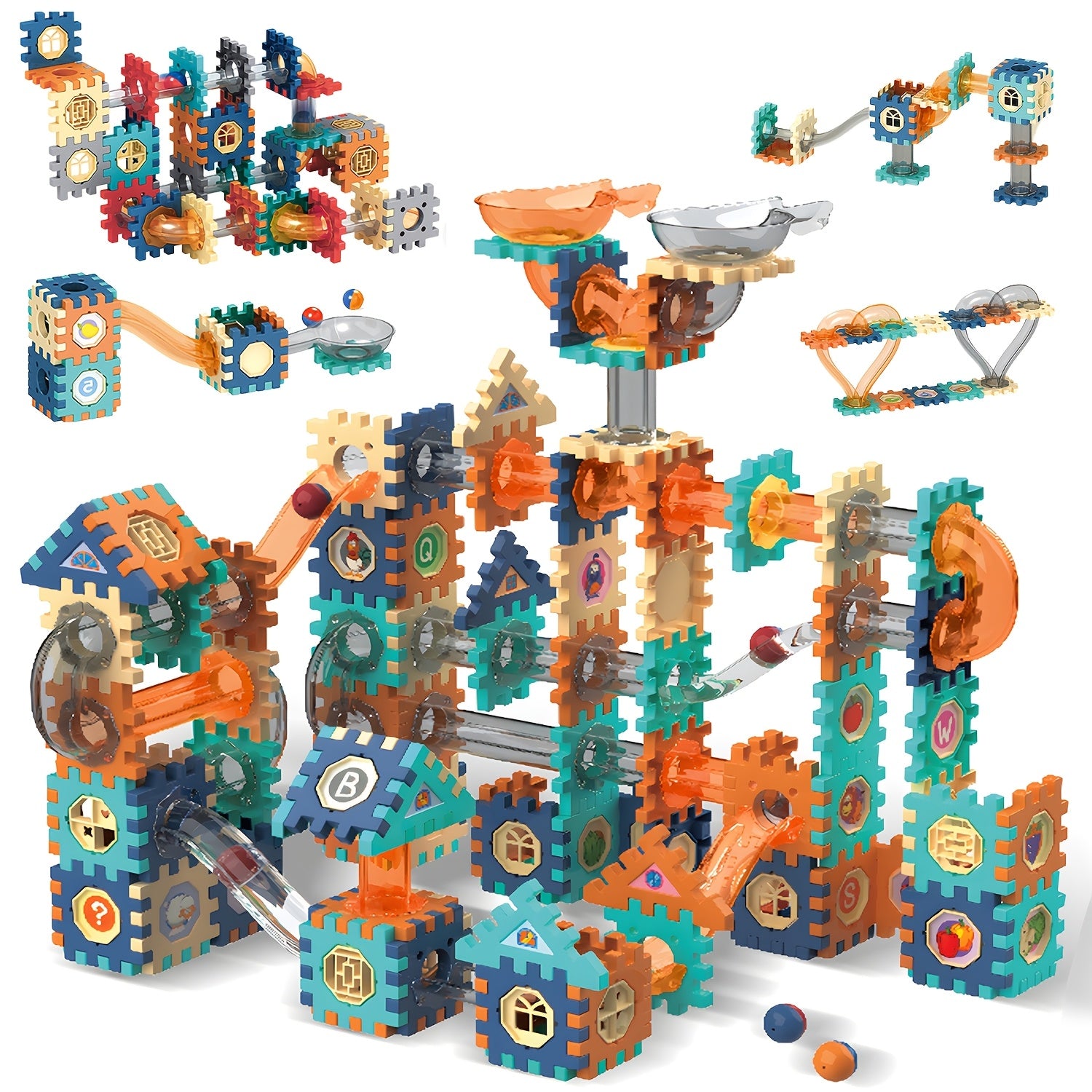 Pipeline Rolling Ball Building Blocks Set Educational Toy Kids 4-9 Ye