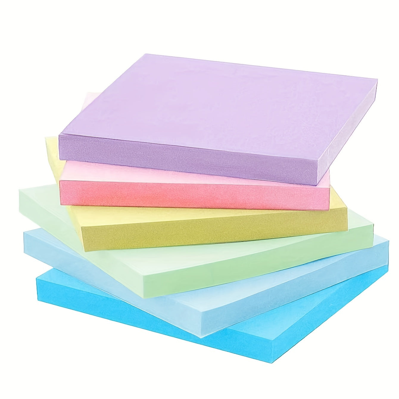 Fluorescent Sticky Notes Memo Pad Office Supplies 6 Pack