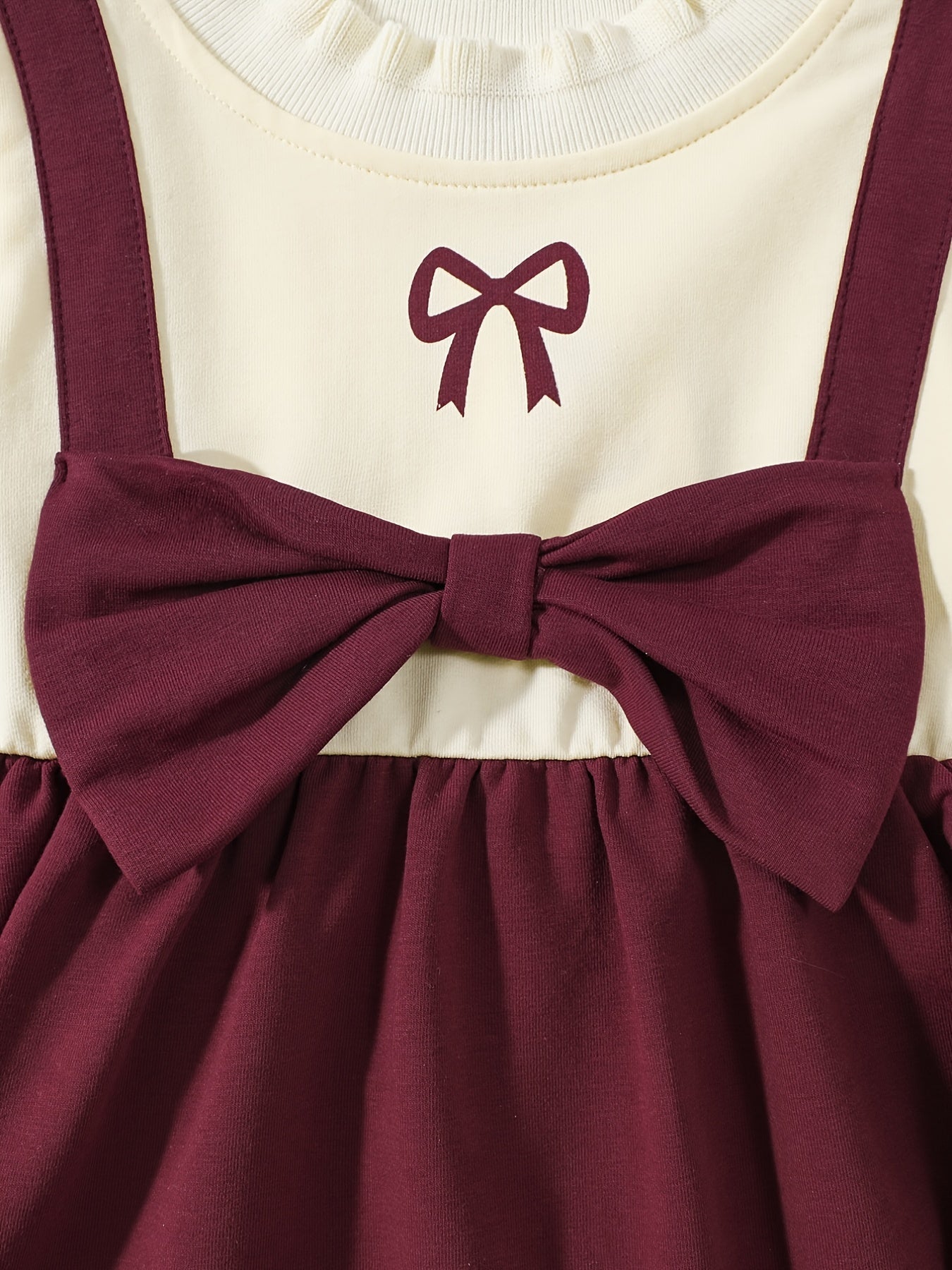 Girls' Bowknot Puff Sleeve Princess Dress for Special Occasions