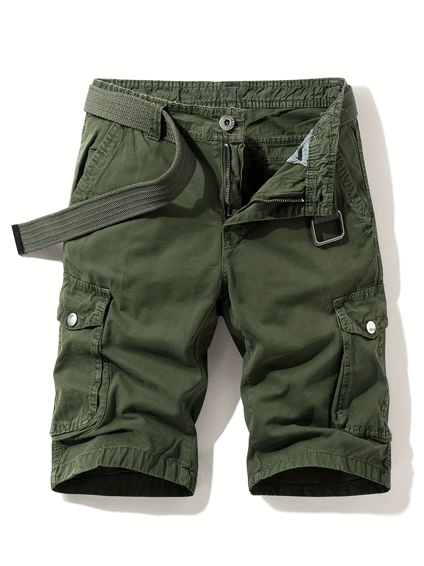 Men's Cargo Shorts with Flap Pockets for Spring & Summer