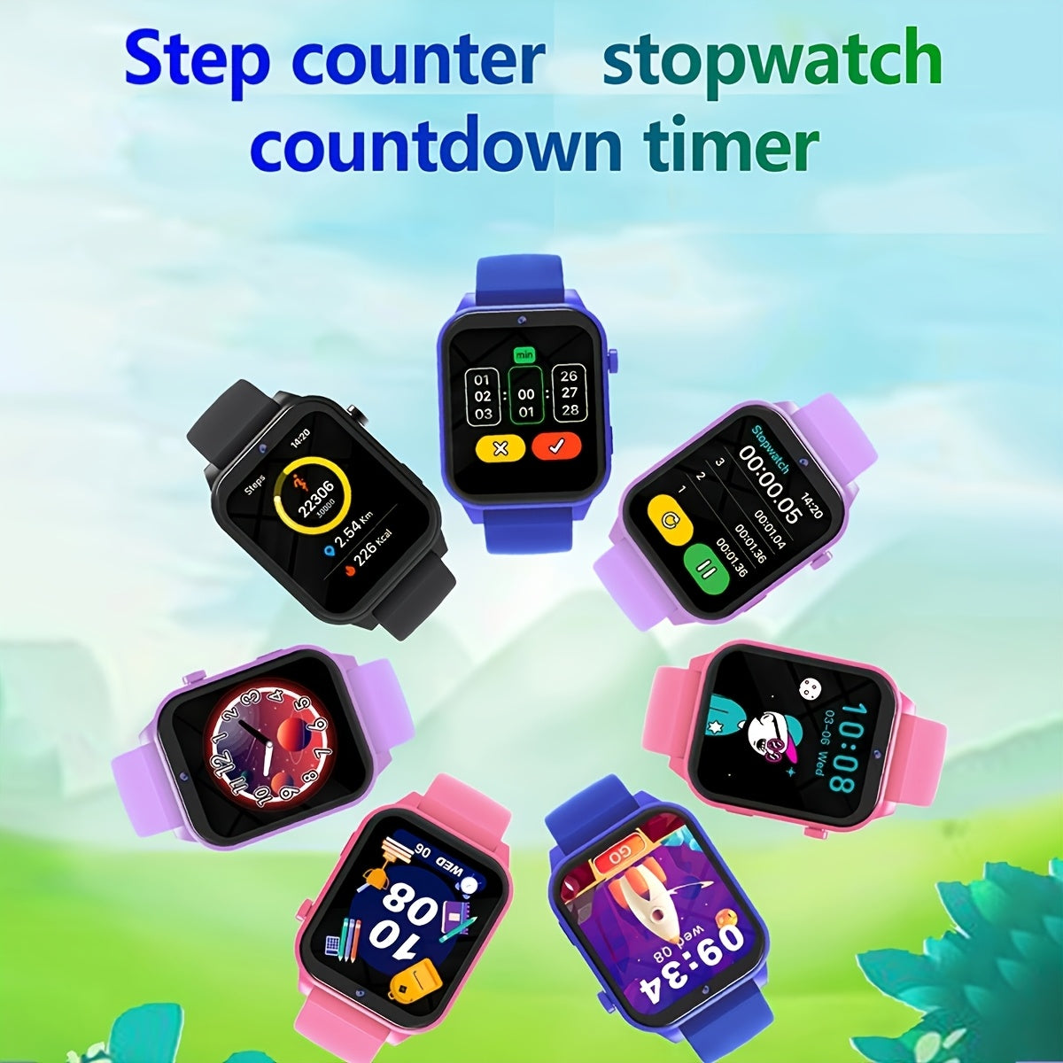 Game Smartwatch Educational Watch HD Touch Screen Camera