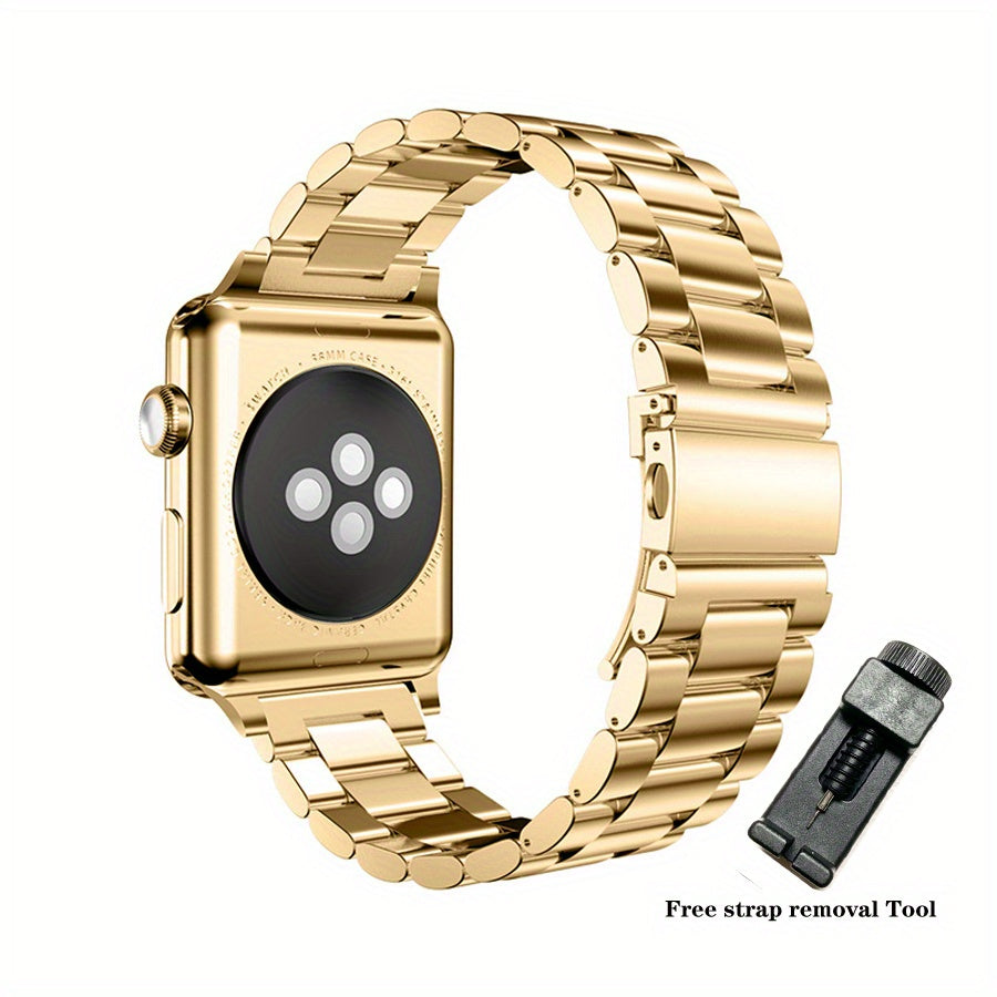 Stainless Steel Smart Watch Belt Safety Buckle + Tools