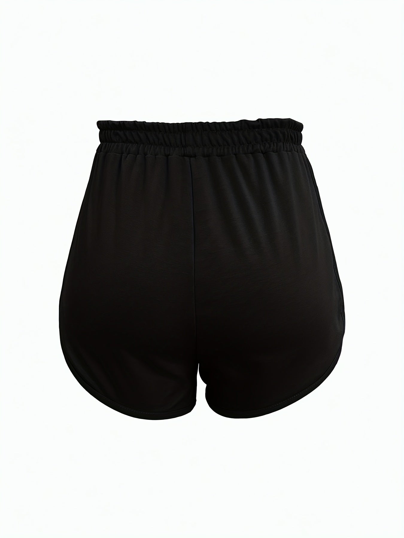 Lace Up Lounge Bottoms Soft Elastic Waistband Shorts Womens Loungewear