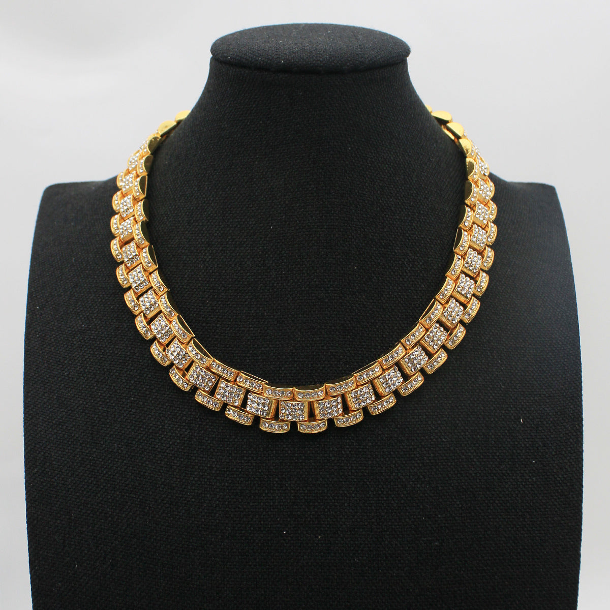 Hip Hop Cuban Link Chain Bracelet Men Necklace Jewelry