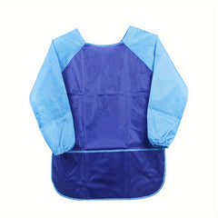 Waterproof Long Sleeve Art Painting Coat Nylon Pocket Bib