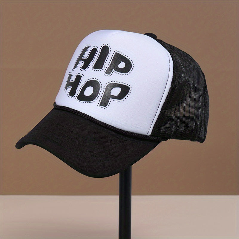 Letters Sports Sunhat And Sunscreen Casual Baseball Mesh Cap