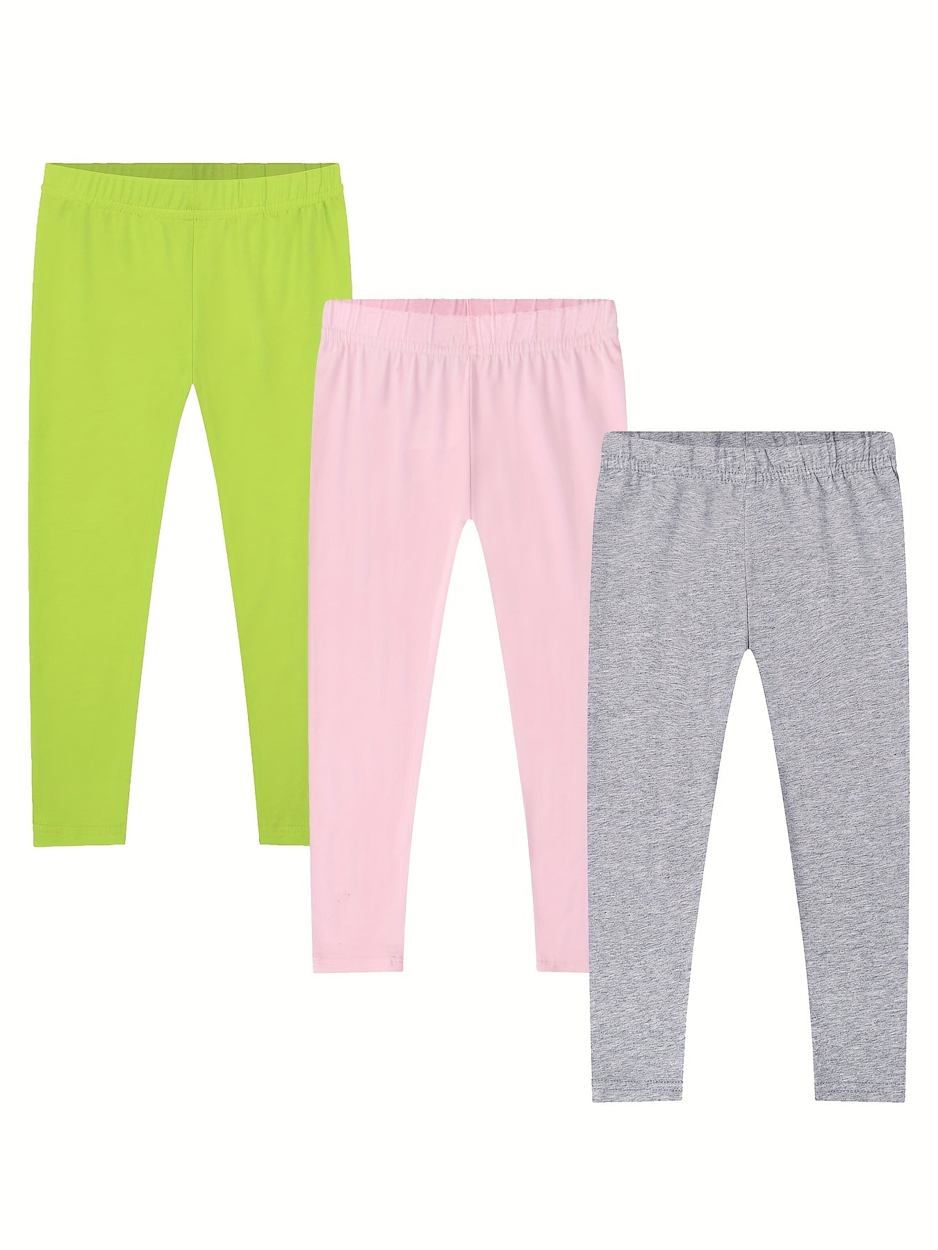Girls High Stretch Slim Leggings Ankle Length Pants