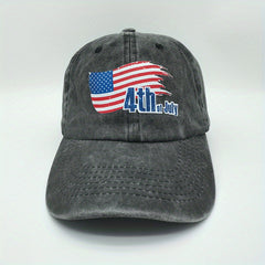 American Flag Independence Distressed Baseball Cap Dad Hat