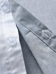 Boys Casual Long Sleeve Lapel Shirt for Summer Outdoor