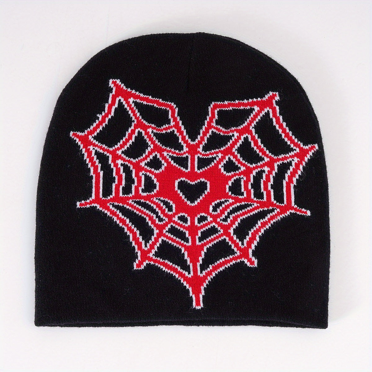 Spider Love Heart Beanie Y2k Beanie Hat Men's Winter Hat Decoration