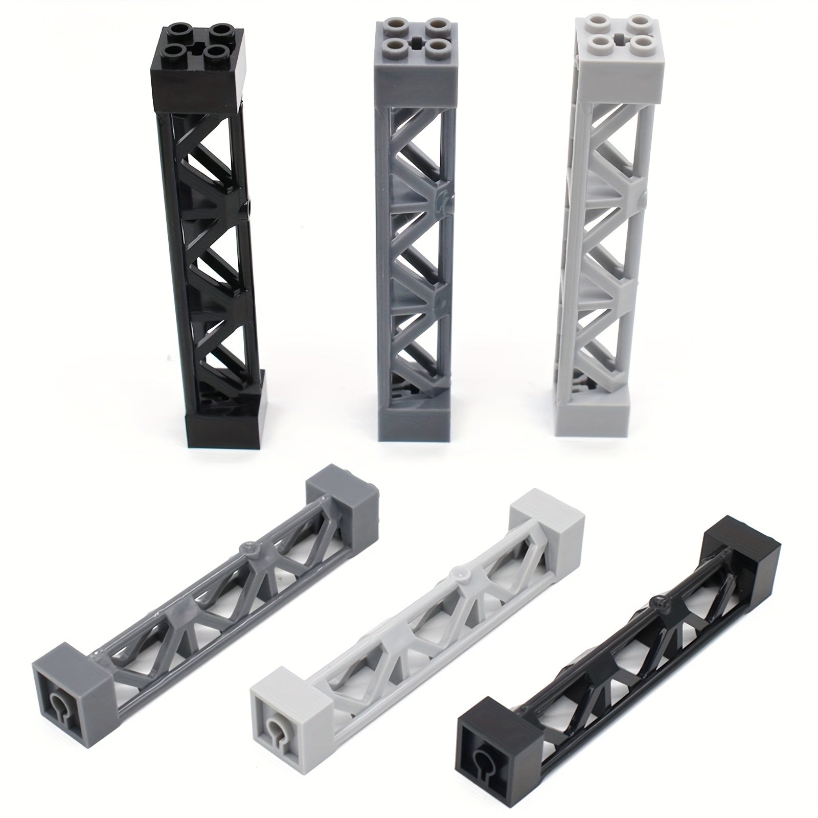 8pcs Building Blocks 2x2x10 Support Pillars Bricks Bulk Compatible 58827 95347