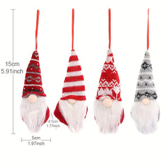 Forest Old Man Christmas Tree Hanging Knitted Doll Home Decoration