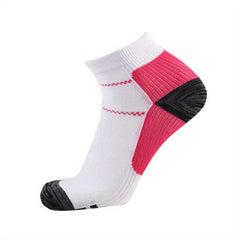 Athletic Compression Ankle Socks Improve Blood Circulation Running 15 20mmHg