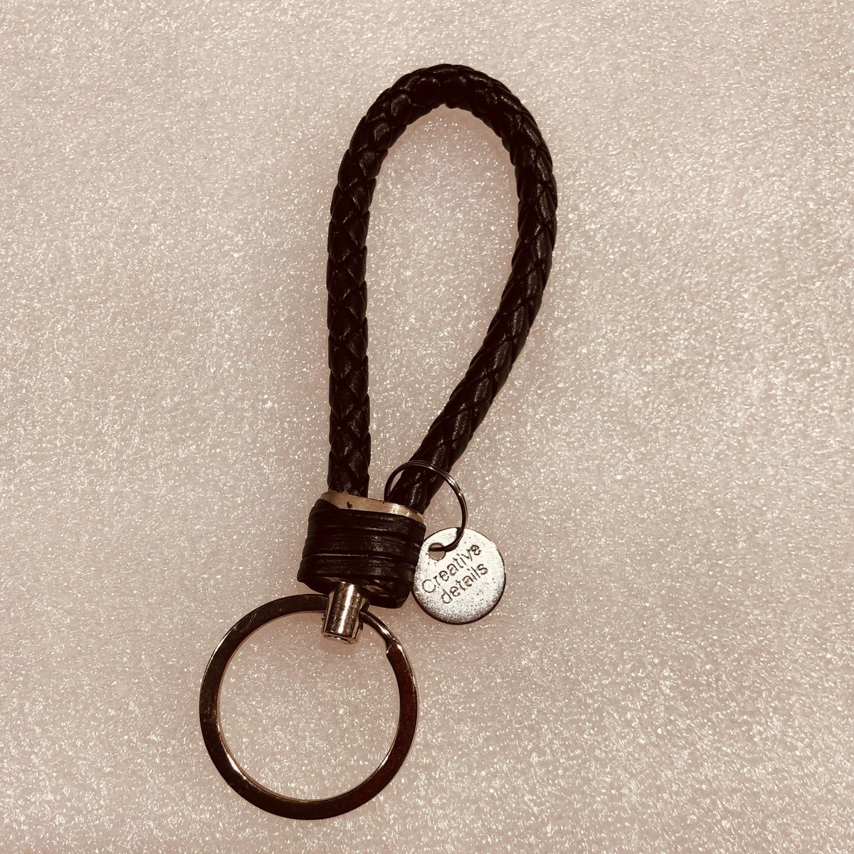 Leather Car Key Chain Woven Creative Key Chain Lanyard Gift