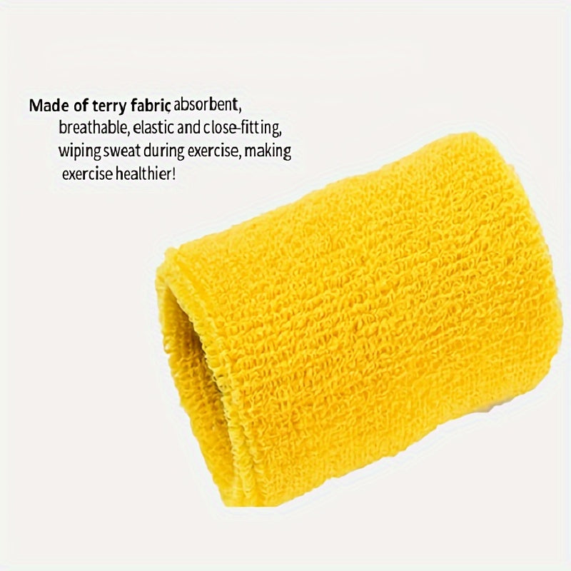 Sports Wristbands For Basketball Tennis Running Fitness Sweat Absorption