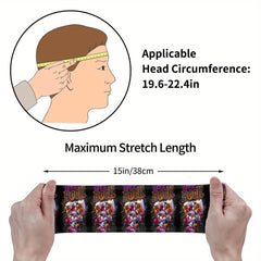 Astronaut Rocker Headband Sweat Wicking Stretchy Polyester