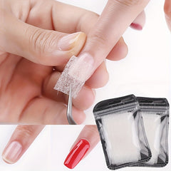 20 Glass Fiber Sheets for Manicure Extensions - Anti Cracking Phototherapy