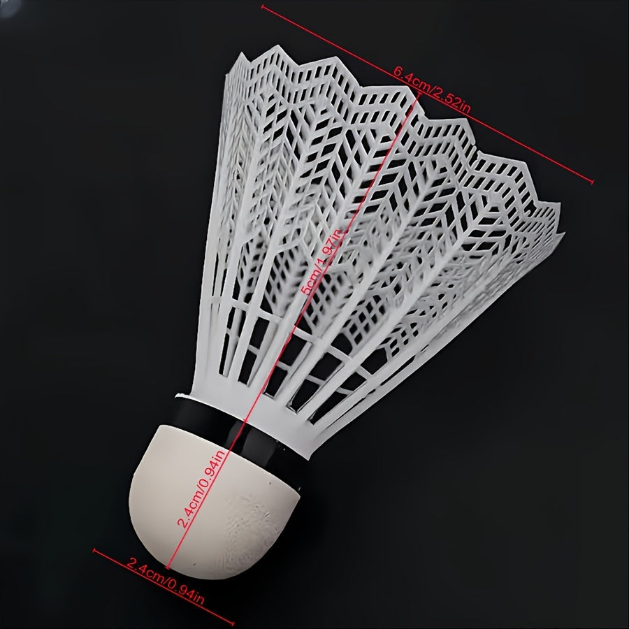 12pcs Plastic Badminton Shuttlecocks for Training and Entertainment