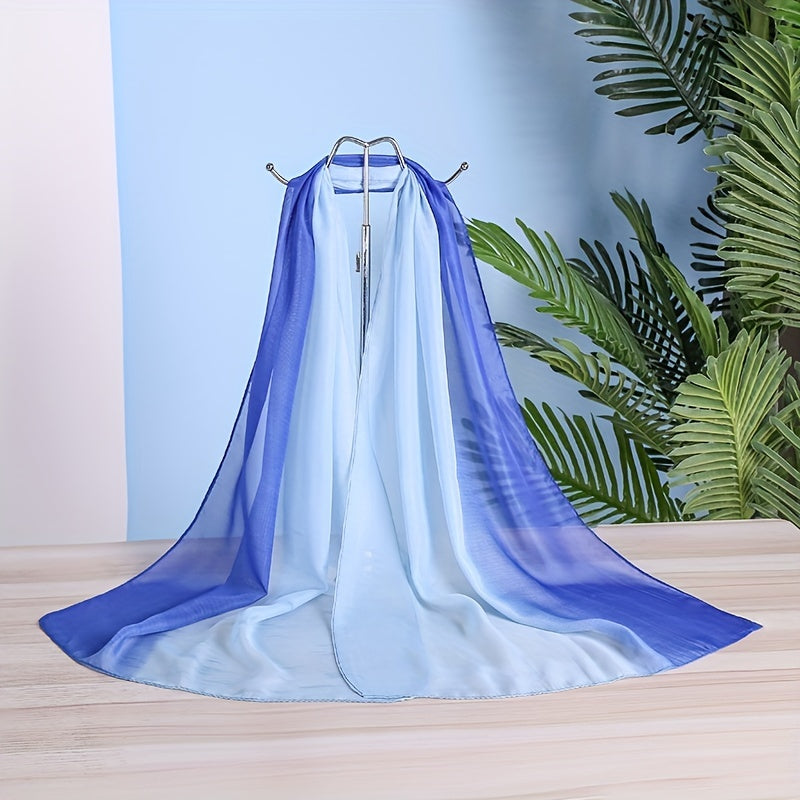 Chiffon Shawl Print Yarn Shawl Wraps Sunscreen Windproof Scarf