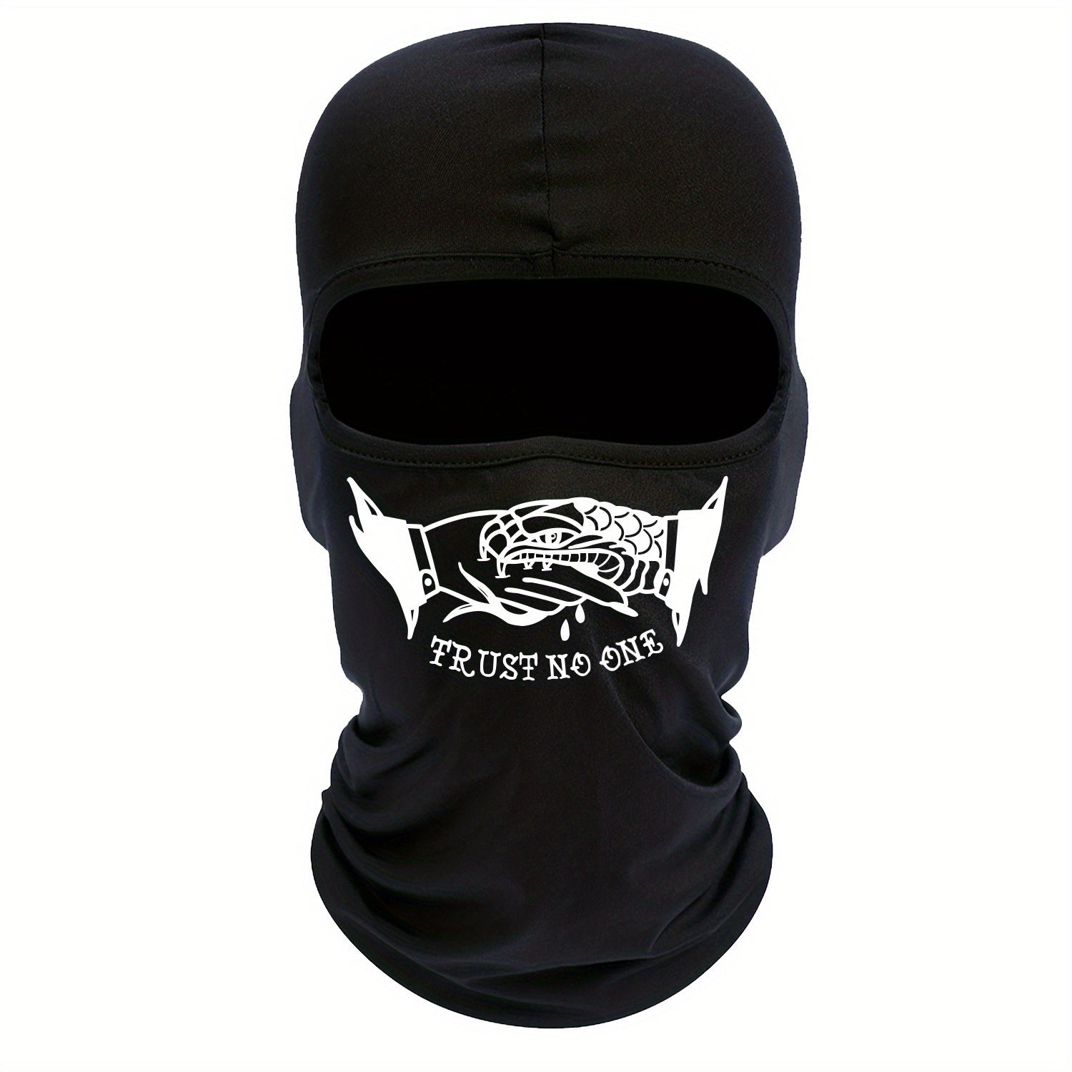 Shake Hands Print Balaclava Solid Ski Mask Windproof Neck Warmer Gaiter