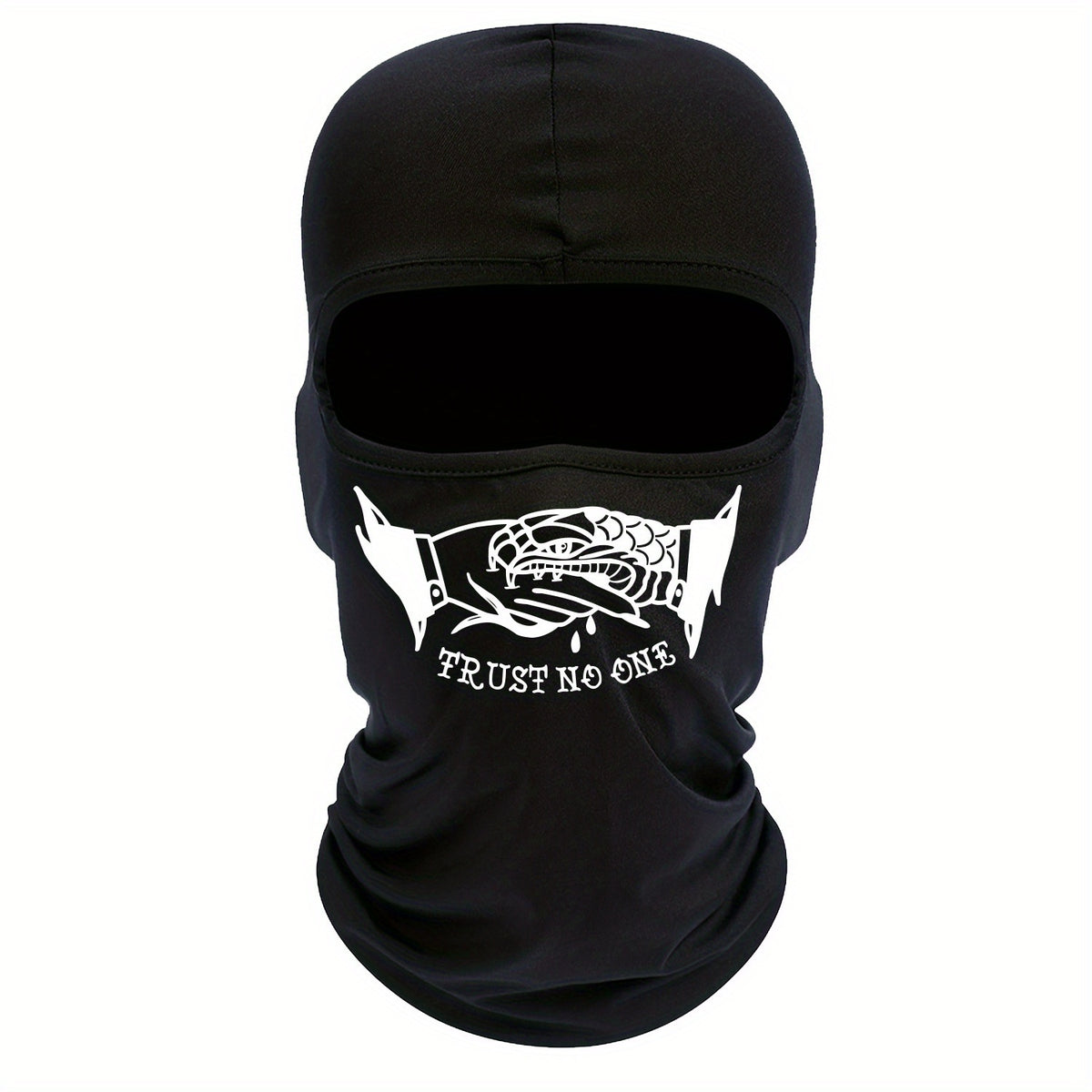 Shake Hands Print Balaclava Solid Ski Mask Windproof Neck Warmer Gaiter