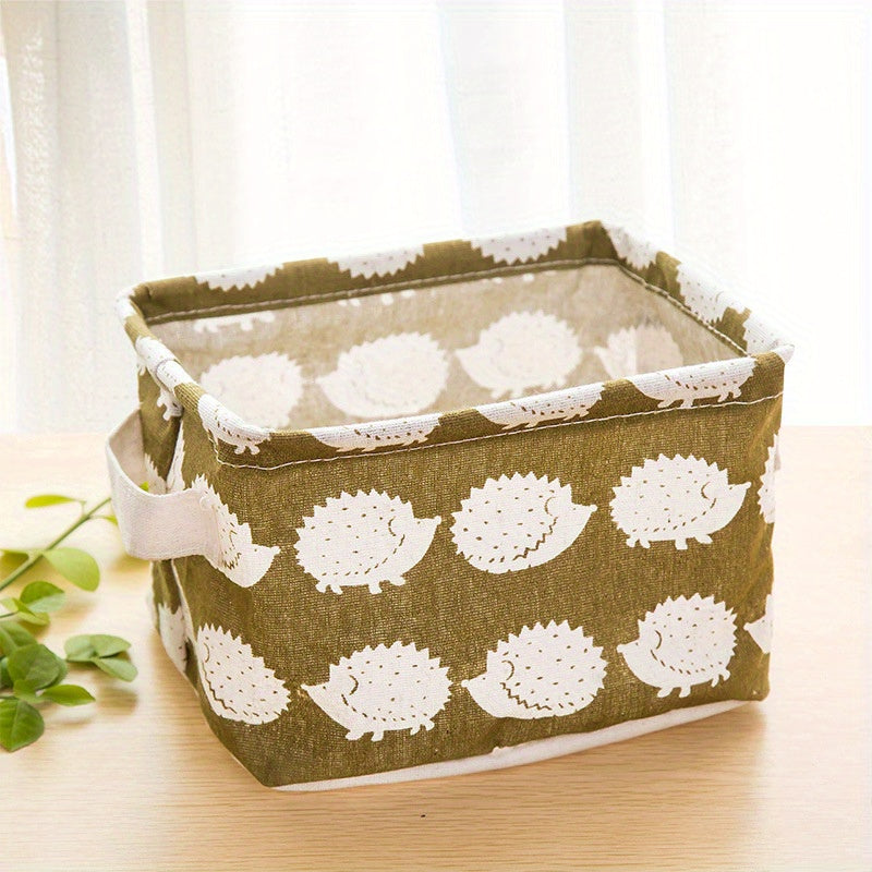 Foldable Storage Basket With Handles Collapsible Canvas Containers
