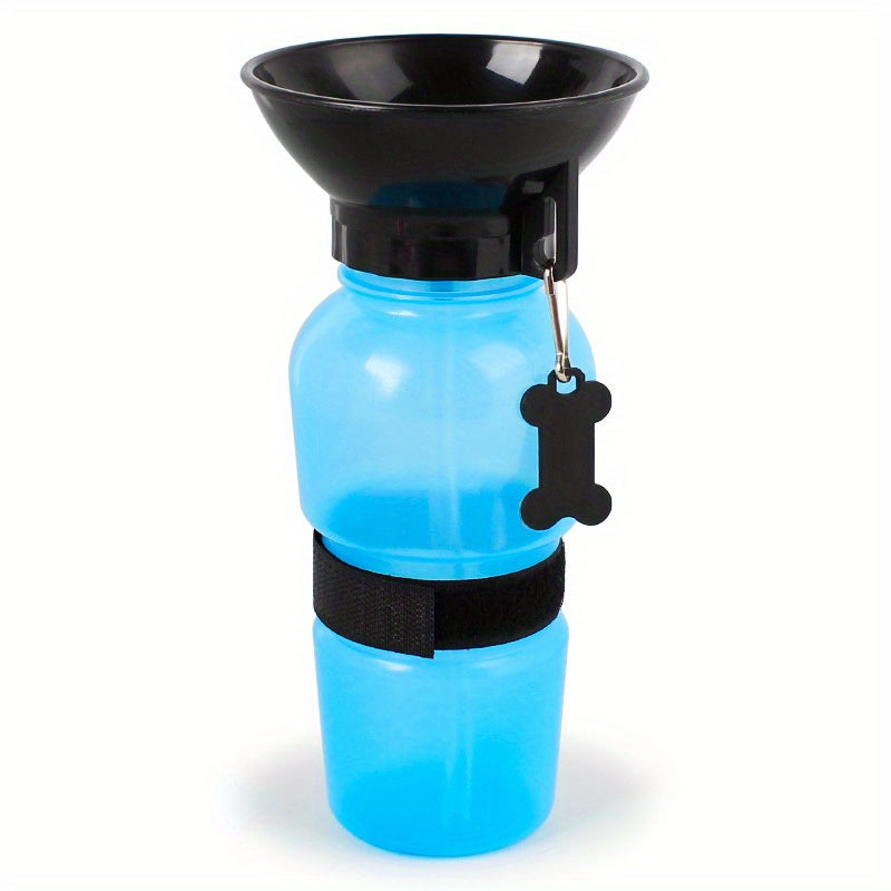 Portable Pet Water Bottle with Foldable Cup 0.5L Capacity