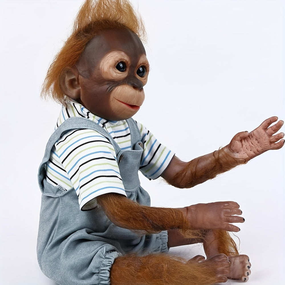 22" Reborn Monkey Soft Silicone Vinyl Doll Lifelike Real Newborn Toy