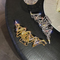 Metal Rhinestone Hair Claw Clip Strong Hold Grip Hair Jaw Clip