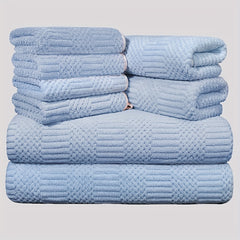 8pcs Microfiber Towel Set Soft & Absorbent Bath Linen Sets