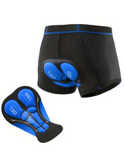 Men's Cycling Shorts with 3D Padding for Comfortable Riding
