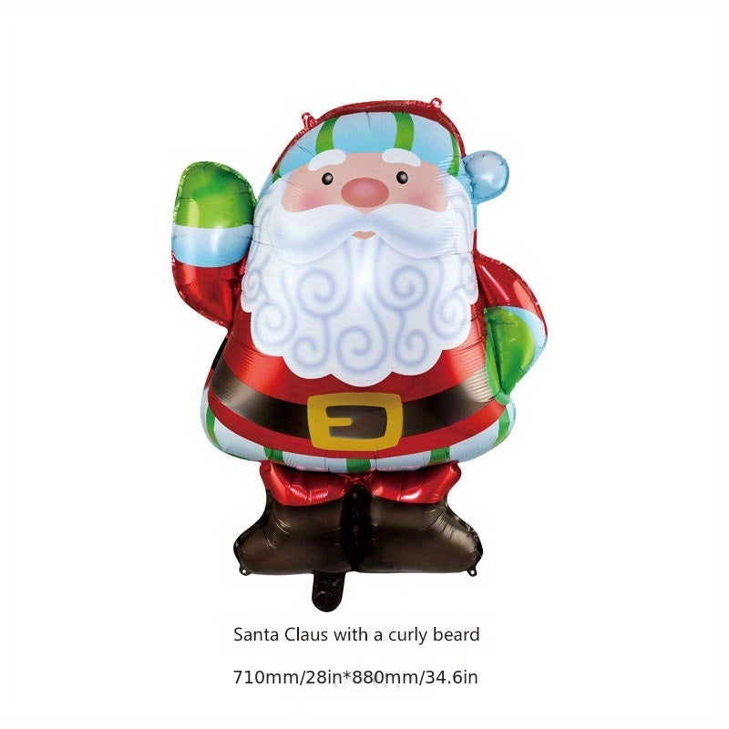 Christmas Soldier Tree Santa Claus Bell Snowman Gift Balloons