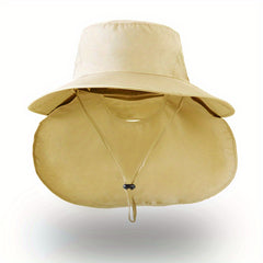 Mesh Sun Hat UV Protection Bucket Hat with Neck Cover