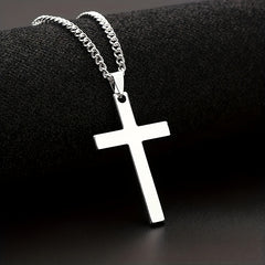 Y2K Jewelry Stainless Steel Cross Pendant Necklace