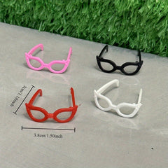 Colorful Dollhouse Glasses 12 Accessory Plastic Eyewear for Dolls
