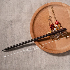 Ancient Flower Hairpin Chinese Style Hair Stick Pendant Ponytail Holder