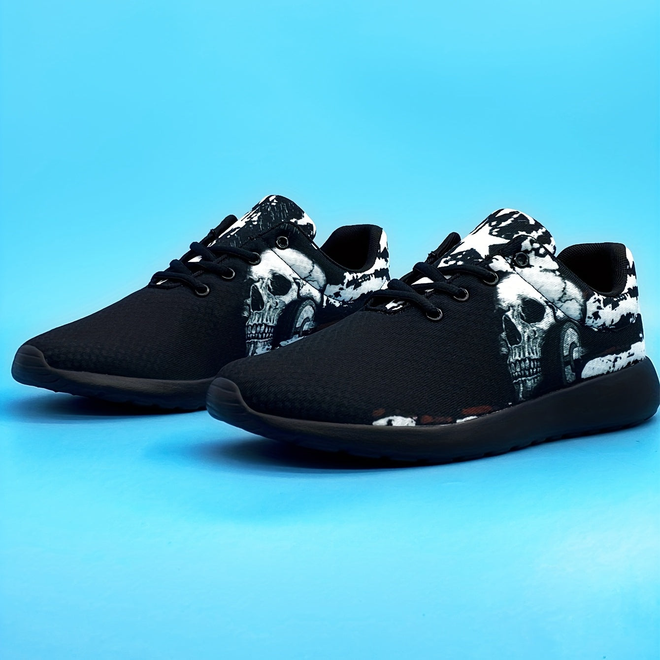 Men's Punk Skull Lightweight Running Shoes