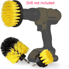 3pcs Power Scrubber Brush Set for Showers Tubs Bathroom Tile Grout