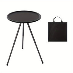 Portable Adjustable Height Round Table for Camping