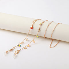Glasses Chain Star Moon Heart Pendant Alloy Mask Chain