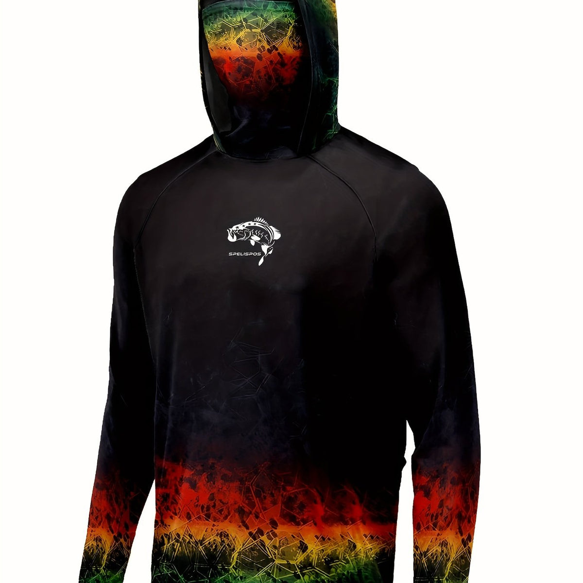 Men's Gradient Hoodie Anti UV Sun Protection Fishing Shirt