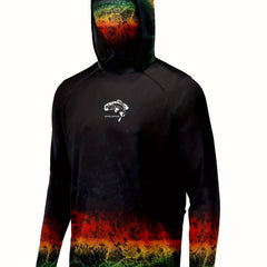 Men's Gradient Hoodie Anti UV Sun Protection Fishing Shirt