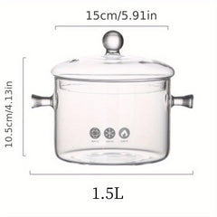 Glass Stockpot Cooking Pot for Stove