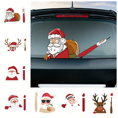Christmas Car Decoration Sticker Funny Waterproof Self adhesive